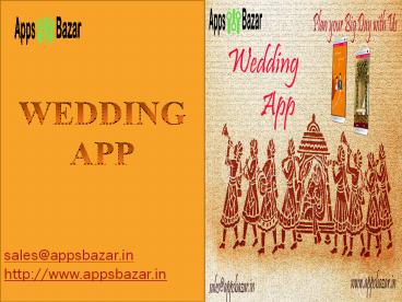 AppsBazar-Wedding app