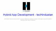 Hybrid App Development – tecHindustan (1)