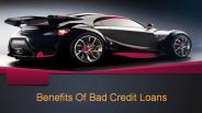The Benefits of Getting a Bad Credit Car Loan