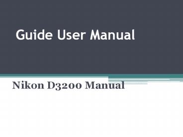 Nikon D3200 Camera