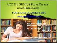 ACC 281 GENIUS Focus Dreams- acc281genius.com