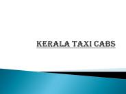 ONLINE BOOKING FOR KERALA TAXI SERVICES