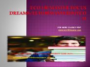 eco 100 master Focus Dreams/eco100masterdotcom