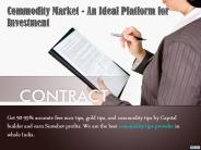Commodity tips provider | Commodity tips