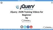 JQuery JSON Training Videos for Beginner