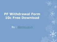 Download PF withdrawal forms online