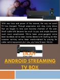 Android Tv Streaming Box Reviews PowerPoint PPT Presentation