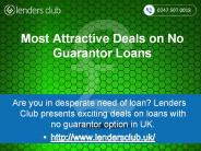 Most Attractive Deals on No Guarantor Loans (1)