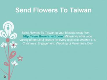 Send Flowers To Taiwan