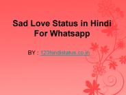 Sad love status in hindi