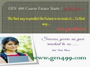 GEN 499 Course Future Starts / gen499dotcom