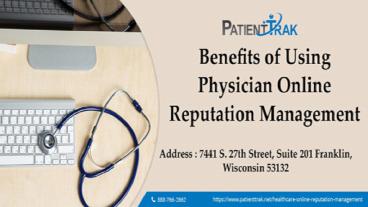 physician online reputation management