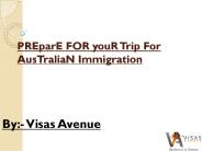 Prepare your journey for Australia Immigration
