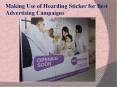 Singapore Hoarding Sticker PowerPoint PPT Presentation
