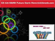 CIS 525 RANK Future Starts Here/cis525rank.com
