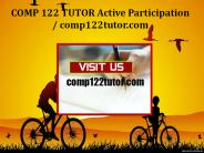 COMP 122 TUTOR Active Participation/comp122tutor.com
