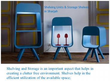 Shelving Units & Storage Shelves in Sharjah