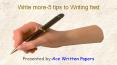 Write more-5 tips to writing fast. PowerPoint PPT Presentation