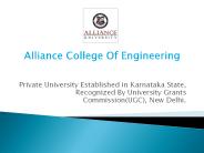 Alliance college of engineering (1)
