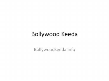 Bollywood Keeda