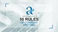 10 Rules of Content Writing PowerPoint PPT Presentation