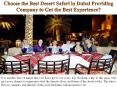 Choose the Best Desert Safari in Dubai Providing Company to Get the Best Experience? PowerPoint PPT Presentation