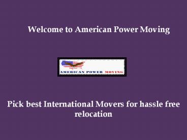 Long Distance Moving USA, Furniture Delivery Movers