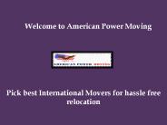 Long Distance Moving USA, Furniture Delivery Movers