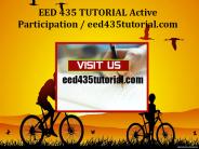 EED 435 TUTORIAL Active Participation/eed435tutorial.com
