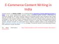 e-commerce content writing services in india PowerPoint PPT Presentation