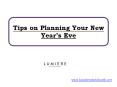 Tips on Planning Your New Year’s Eve (1) PowerPoint PPT Presentation