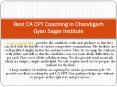 best CA CPT Coaching in Chandigarh | Ca Cpt Coaching in Chandigarh PowerPoint PPT Presentation