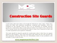 Construction Site Guards | Magnum Protective Services (1)