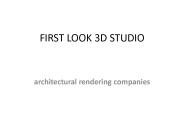 architectural rendering companies - firstlook 3d studio