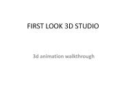 3d animation walkthrough - firstlook 3d studio