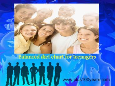 Balanced diet chart for teenagers