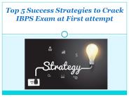 Top 5 IBPS Strategies to Crack IBPS Exam