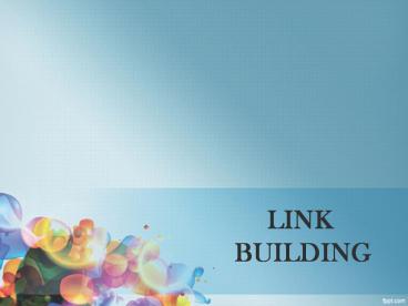 LINK  BUILDING