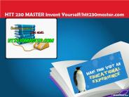 HTT 230 MASTER Invent Yourself/htt230master.com