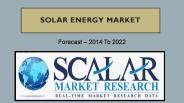 Solar Energy Market | Scalar Market Research