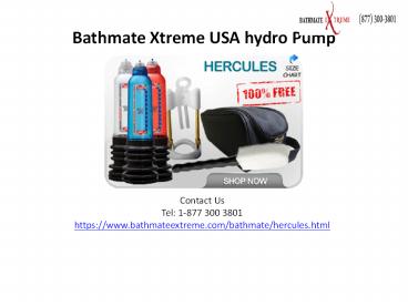 Bathmate Xtreme USA hydro Pump