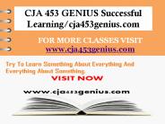 CJA 453 GENIUS Successful Learning/cja453genius.com