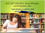 ACC 497 GENIUS  Focus Dreams-acc497genius.com
