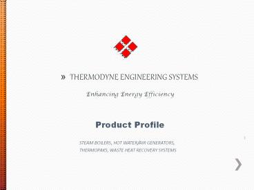Thermodyne Engineering System's Products & Services