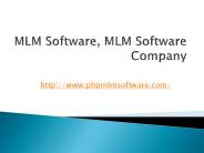 MLM Software, MLM Software Company