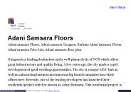 Adani Samsara Floors Gurgaon