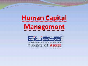 Human Capital Management(HCM) Software
