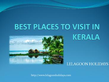 Best places to visit in kerala
