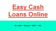 Easy Cash Loans Online in USA