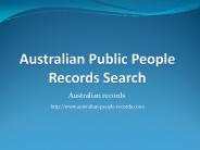 Australian Public People Records Search